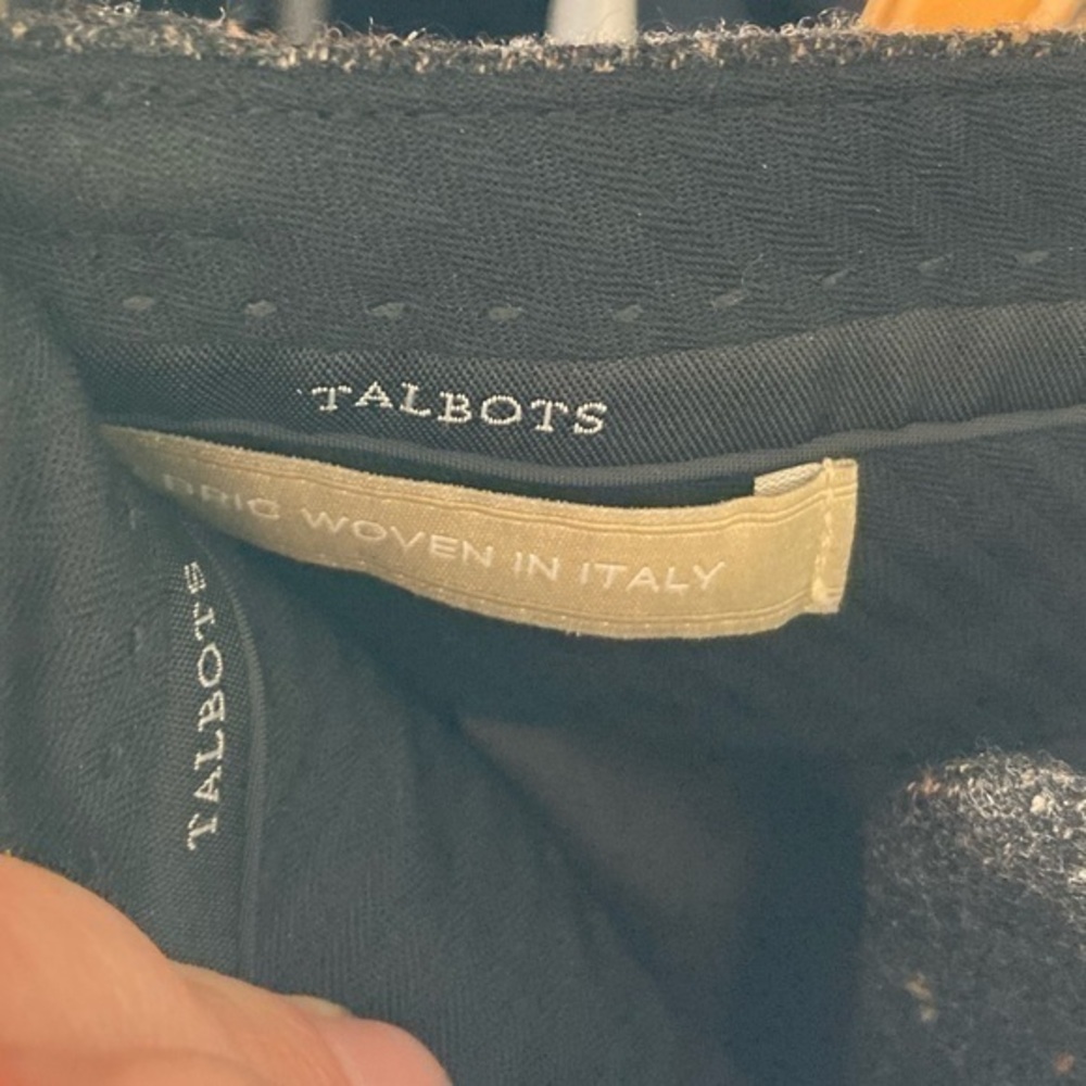 Talbots Luxe Donegal Windsor Wool Brown Speckle Pants - Picture 7 of 11
